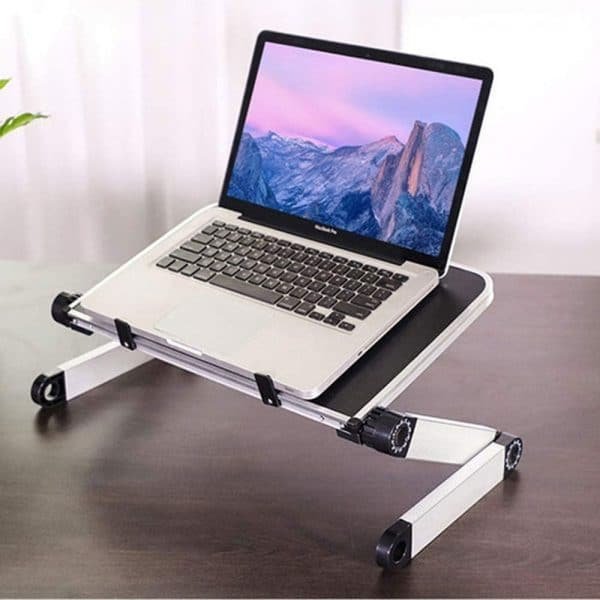 soporte aluminio para laptoo tablet